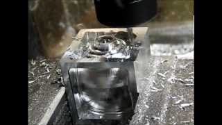 Sphere in cube CNC milling