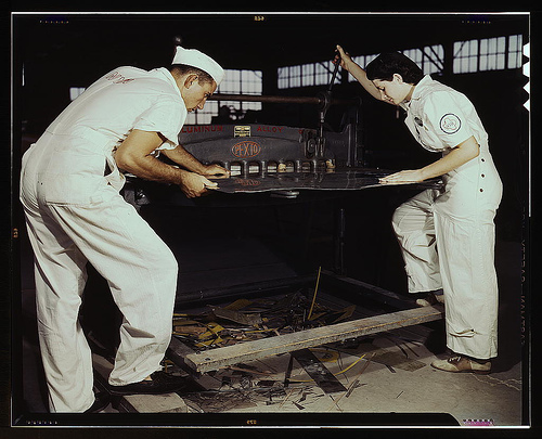 Learning to work a China cutting machine