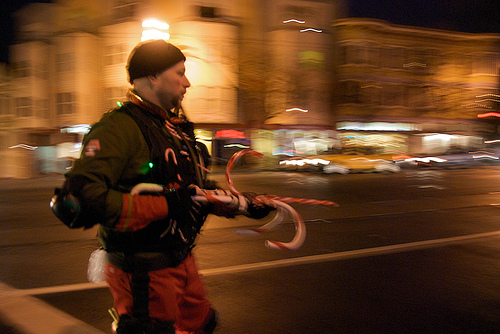 Santa’s 12th Nutcracker Regiment marching to Molotov’s from the Castro