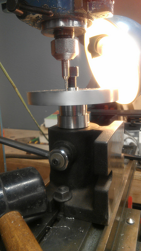 Milling the blind saddle hole pattern