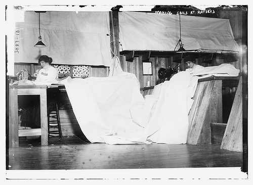 Producing sails at Ratsey’s (LOC)