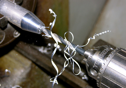 Using the metalwork lathe, turning down, taper turning, drilling, knurling and threading using taps and dies.