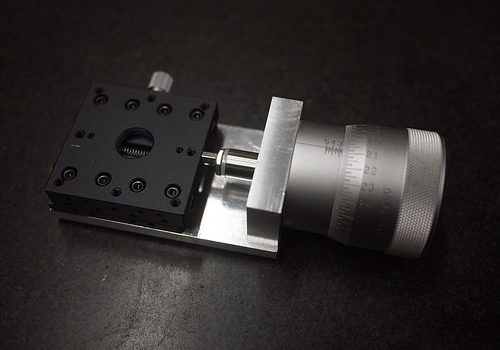 Handmade micrometer rig