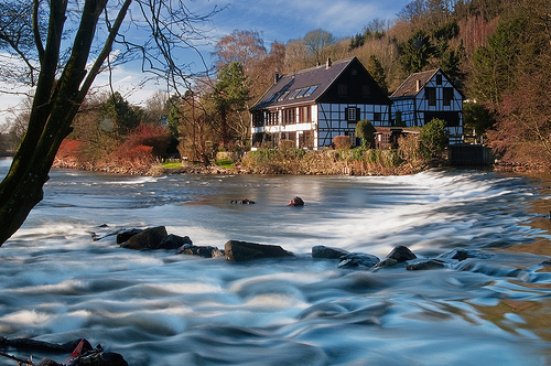 Wipperkotten – winter light at the river Wupper